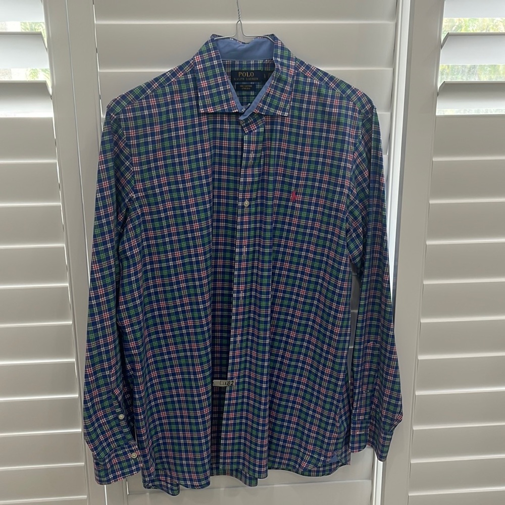 EUC Polo by Ralph Lauren plaid button down